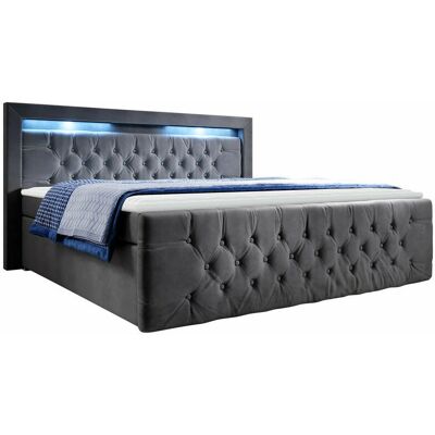 Mobilier1 Cama Nashville 123 Doble Gris 160x200 - Cama Mobilier1 Cama Nashville 123 Doble Gris 160x200 - Cama