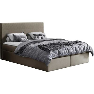 MUEBLES Baltimore 126 Cama doble marrón claro - Cama MUEBLES Baltimore 126 Cama doble marrón claro - Cama