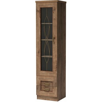 MUEBLES Stanton B109 - Lefkas roble - Con cajones - Con puertas - Vitrina MUEBLES Stanton B109 - Lefkas roble - Con cajones - Con puertas - Vitrina