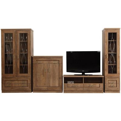 MOBILIER1 Stanton B119 - Roble Lefkas - Conjunto de salón MOBILIER1 Stanton B119 - Roble Lefkas - Conjunto de salón