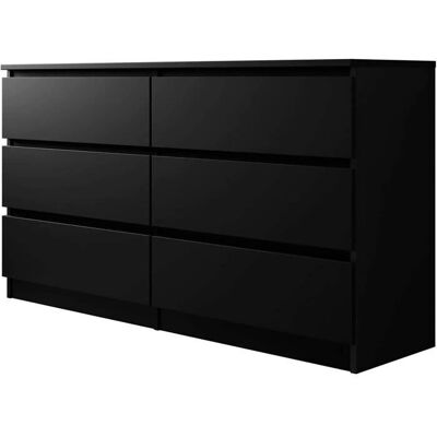MUEBLES Miami 150 Noir - Commodes - Publicité MUEBLES Miami 150 Noir - Commodes - Publicité
