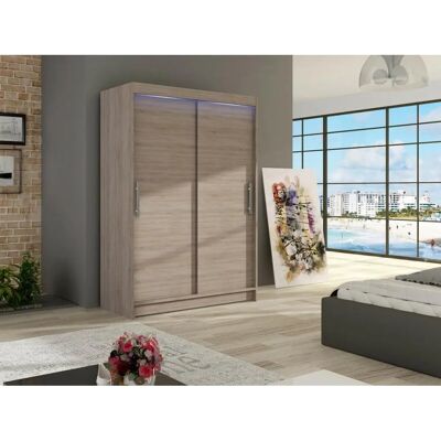 MUEBLES Atlanta 117 Roble trufa Armario corredera - Armario MUEBLES Atlanta 117 Roble trufa Armario corredera - Armario