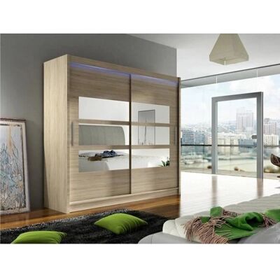 MUEBLES Atlanta 101 Šatník - Sonoma dub MUEBLES Atlanta 101 Šatník - Sonoma dub