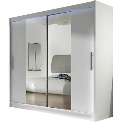 Szafa Atlanta 123 - Drzwi przesuwne, LED, 5 półek Szafa Atlanta 123 - Drzwi przesuwne, LED, 5 półek