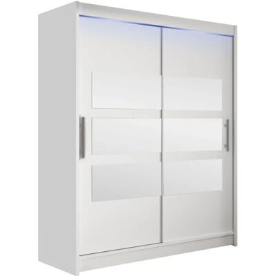 Szafa Atlanta Model 158 - Drzwi przesuwne, LED, 5 półek Szafa Atlanta Model 158 - Drzwi przesuwne, LED, 5 półek