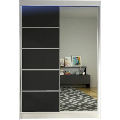 Muebles Atlanta 149 - Armario Corredero, 2 Puertas, 5 Estantes - Armario Muebles Atlanta 149 - Armario Corredero, 2 Puertas, 5 Estantes - Armario
