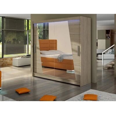 Szafa przesuwna Atlanta 144 Sonoma dąb - Mebel Szafa przesuwna Atlanta 144 Sonoma dąb - Mebel