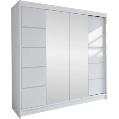 Armoire Atlanta 154 - Portes coulissantes, 5 étagères - Publicité Armoire Atlanta 154 - Portes coulissantes, 5 étagères - Publicité