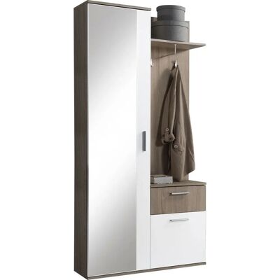 ARREDAMENTO1 Sada vchodových nábytku Stanton 103 - Truffa + Bílá ARREDAMENTO1 Sada vchodových nábytku Stanton 103 - Truffa + Bílá