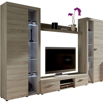 Obývací modul Sonoma dub Tucson 107 - Část souboru obývacích pokojů Obývací modul Sonoma dub Tucson 107 - Část souboru obývacích pokojů