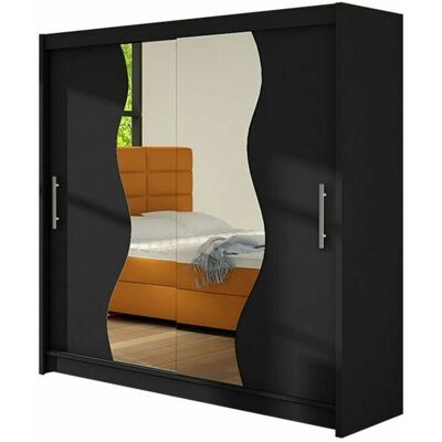 MUEBLES Atlanta 126 Černá - Skříň MUEBLES Atlanta 126 Černá - Skříň