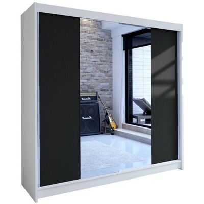 Armario Atlanta 138 - Puertas correderas, 5 estantes, Tablero laminado Armario Atlanta 138 - Puertas correderas, 5 estantes, Tablero laminado