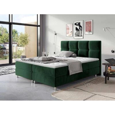 MUEBLES Cleveland 129 Verde - Cama con Marco Metálico MUEBLES Cleveland 129 Verde - Cama con Marco Metálico