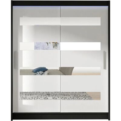 Szafa Atlanta Model 136 - Drzwi przesuwne, LED, 200x150x58cm Szafa Atlanta Model 136 - Drzwi przesuwne, LED, 200x150x58cm