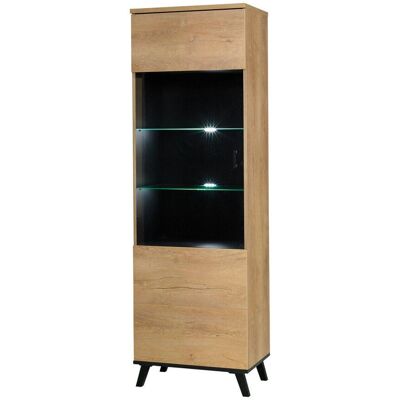 Mobilier1 Toledo F101 - Vitrina - Origen europeo, iluminación LED, mueble universal Mobilier1 Toledo F101 - Vitrina - Origen europeo, iluminación LED, mueble universal