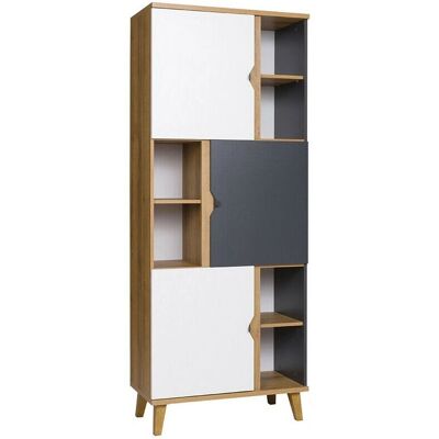 MOBILIER1 Providence E101 - Dub, Bílá, Šedá - Polička MOBILIER1 Providence E101 - Dub, Bílá, Šedá - Polička