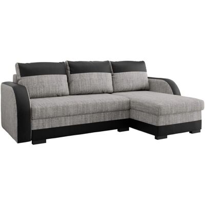 MUEBLES - Narożnik Columbus 111 - Ekologiczna skóra, Szary - 230x140x85cm MUEBLES - Narożnik Columbus 111 - Ekologiczna skóra, Szary - 230x140x85cm