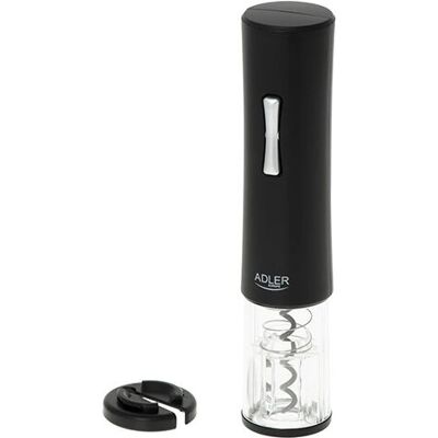 Adler AD 4490 Flaschenöffner - Elektrisch, Schwarz, Silber, Transparent Adler AD 4490 Flaschenöffner - Elektrisch, Schwarz, Silber, Transparent