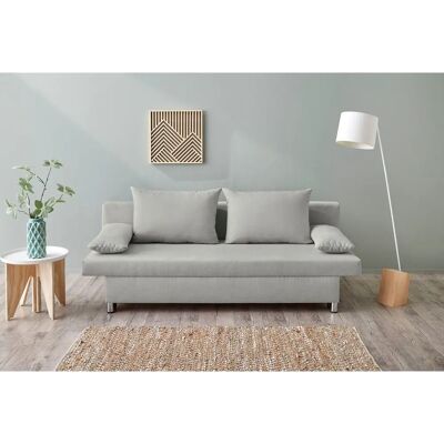 JOCKENHÖFER GRUPPE Microfaser Hellgrau Schlafsofa - Bettfunktion JOCKENHÖFER GRUPPE Microfaser Hellgrau Schlafsofa - Bettfunktion