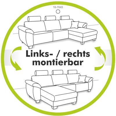 JOCKENHÖFER GRUPPE Kappeln L-Form hellgrau Sofa JOCKENHÖFER GRUPPE Kappeln L-Form hellgrau Sofa
