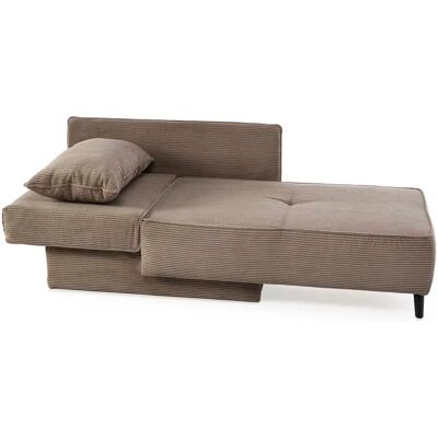 JOCKENHÖFER GRUPPE Rex Taupe Sofa - Wendbare Armlehnen, Ausziehbares Bett, Stauraum JOCKENHÖFER GRUPPE Rex Taupe Sofa - Wendbare Armlehnen, Ausziehbares Bett, Stauraum