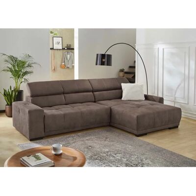 JOCKENHÖFER GRUPPE Le Mans L-Form Sofa - Mikrofaser, Dunkelbraun JOCKENHÖFER GRUPPE Le Mans L-Form Sofa - Mikrofaser, Dunkelbraun