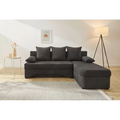 JOCKENHÖFER GRUPPE L-Form Sofa - Microfaser, Dunkelgrau, Gästebett & Stauraum JOCKENHÖFER GRUPPE L-Form Sofa - Microfaser, Dunkelgrau, Gästebett & Stauraum