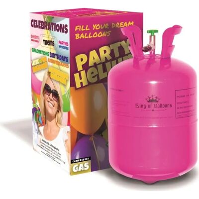 Jednorázová heliumová láhev GoDan pro 30 balónků 23 cm - Heliumová nádrž Jednorázová heliumová láhev GoDan pro 30 balónků 23 cm - Heliumová nádrž