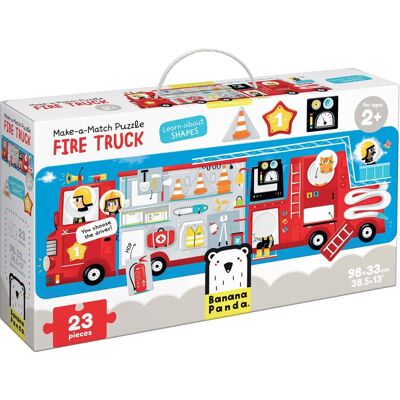 Banana Panda Maak-match puzzel brandweerwagen - Puzzel Banana Panda Maak-match puzzel brandweerwagen - Puzzel