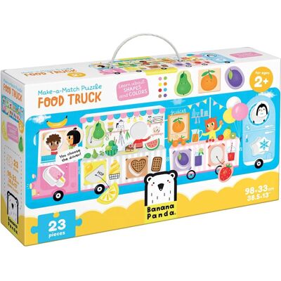 Banana Panda Make-a-Match Puzzle Food Truck - Puzzle Banana Panda Make-a-Match Puzzle Food Truck - Puzzle