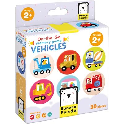 BANANA PANDA Memoryspel voor Kinderen - Voertuigen - 2+ Jaar BANANA PANDA Memoryspel voor Kinderen - Voertuigen - 2+ Jaar