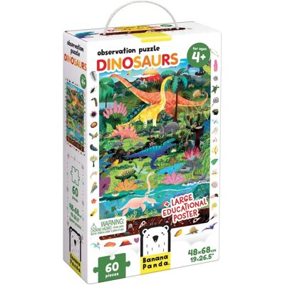 Puzzle d'observation de dinosaures Banana Panda - Espace - Publicité Puzzle d'observation de dinosaures Banana Panda - Espace - Publicité