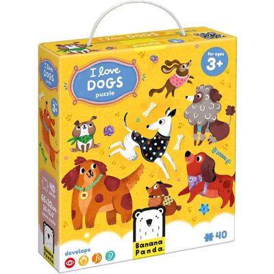 Banana Panda Ik Hou Van Honden Puzzel - Puzzel Banana Panda Ik Hou Van Honden Puzzel - Puzzel