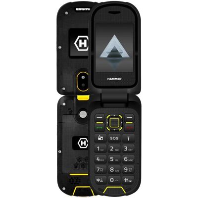 Hammer Dig LTE - Dubbelskärm flip-telefon, vattentät, 2,4" display Hammer Dig LTE - Dubbelskärm flip-telefon, vattentät, 2,4" display