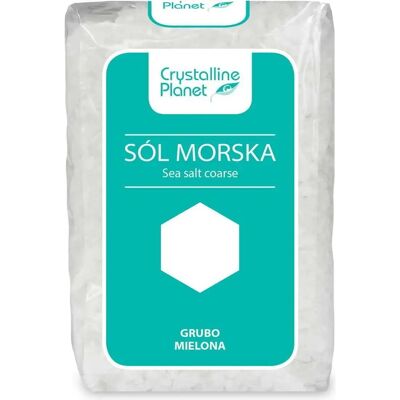 CRYSTALLINE PLANET Sel marin grossière 600 g - Sel de Mer - Publicité CRYSTALLINE PLANET Sel marin grossière 600 g - Sel de Mer - Publicité