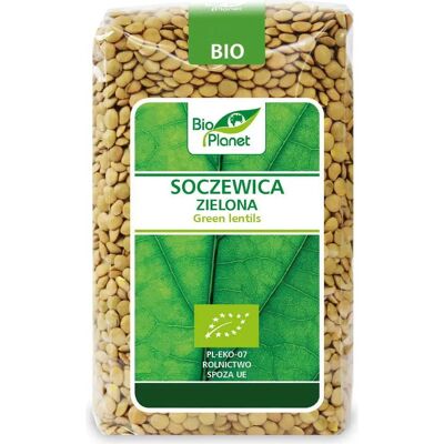 BIO PLANET Zielone soczewice - Organiczne, 500g - Strączkowe BIO PLANET Zielone soczewice - Organiczne, 500g - Strączkowe