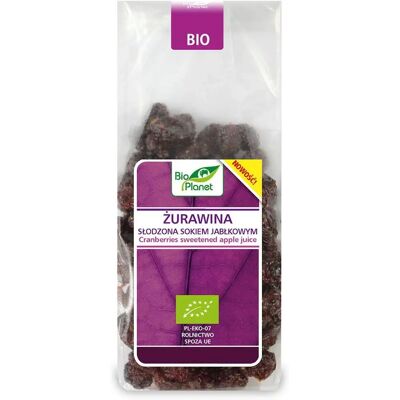 BIO PLANET Ekologiczne suszone żurawiny z sokiem jabłkowym - Suszone żurawiny BIO PLANET Ekologiczne suszone żurawiny z sokiem jabłkowym - Suszone żurawiny