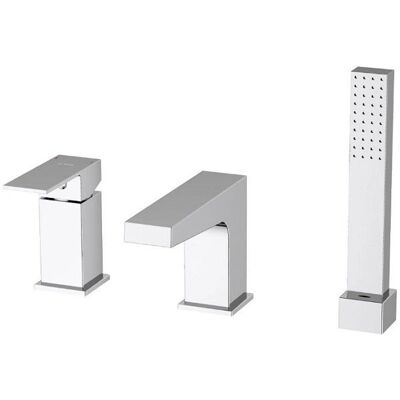 Oltens Gota - 3 otwory - Chrom - 150 cm wąż - bateria wannowa Oltens Gota - 3 otwory - Chrom - 150 cm wąż - bateria wannowa