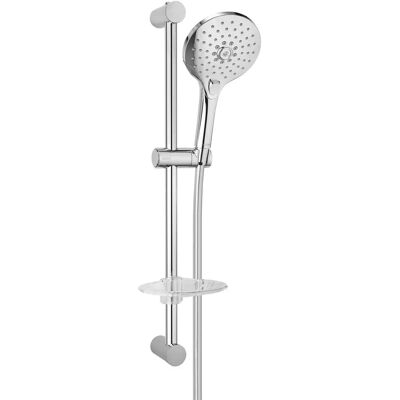 Zestaw Prysznicowy Oltens Saxan EasyClick - Chrom, 60cm, z słuchawką i dozownikiem mydła Zestaw Prysznicowy Oltens Saxan EasyClick - Chrom, 60cm, z słuchawką i dozownikiem mydła