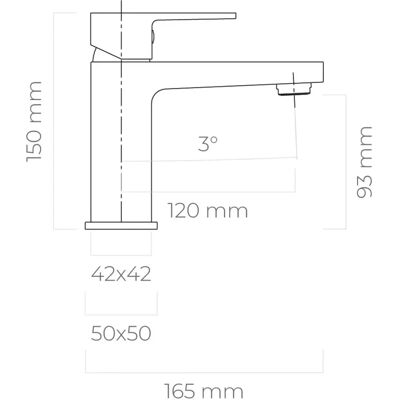 Bateria umywalkowa Oltens Gota - Czarny mat - 150mm wysokość Bateria umywalkowa Oltens Gota - Czarny mat - 150mm wysokość