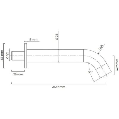 Oltens Molle Wandbadewannenarmatur - Messing, Chrom, 181,7mm Oltens Molle Wandbadewannenarmatur - Messing, Chrom, 181,7mm