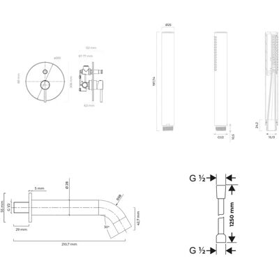 OLTENS - Molle - Unterputz-Armatur - Shower System OLTENS - Molle - Unterputz-Armatur - Shower System