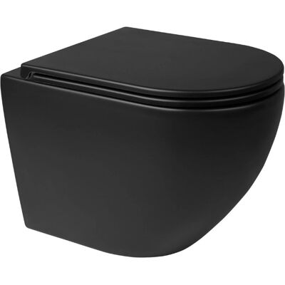 Oltens Hamnes Wc naścienne - SoftClose, matowa czerń, 52x35.5 cm Oltens Hamnes Wc naścienne - SoftClose, matowa czerń, 52x35.5 cm