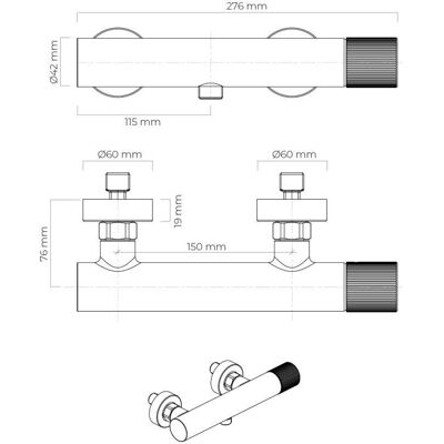 Oltens Hamnes Wand-Duschmischer - Brausearmatur Oltens Hamnes Wand-Duschmischer - Brausearmatur