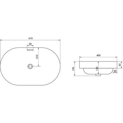 OLTENS - Tive - 61 x 40 cm Keramik - SmartClean - Washbasin OLTENS - Tive - 61 x 40 cm Keramik - SmartClean - Washbasin