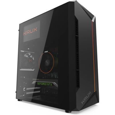 KRUX Astro Cube Schwarz Mini Tower PC-Gehäuse - Seitenfenster - Micro ATX KRUX Astro Cube Schwarz Mini Tower PC-Gehäuse - Seitenfenster - Micro ATX
