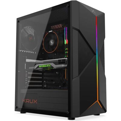 Krux Astral Czarny - Obudowa do PC ATX, Micro-ATX, Mini-ITX - Pyłoszczelna Krux Astral Czarny - Obudowa do PC ATX, Micro-ATX, Mini-ITX - Pyłoszczelna