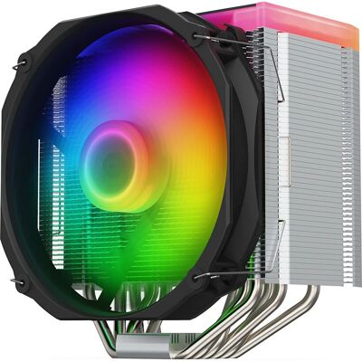 SilentiumPC Fortis 5 ARGB CPU-Kühler - Schwarz, Grau, Silber SilentiumPC Fortis 5 ARGB CPU-Kühler - Schwarz, Grau, Silber