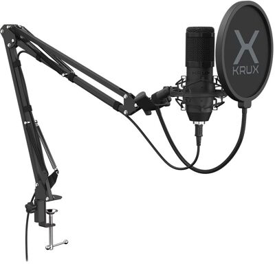 Krux Edis 1000 - Microphone USB Cardioïde - Studio Krux Edis 1000 - Microphone USB Cardioïde - Studio