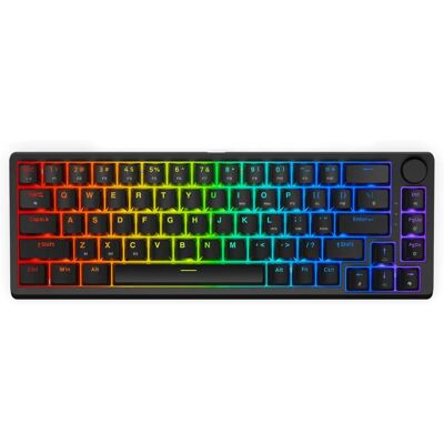Podświetlana klawiatura RGB Krux Atax 65% Pro - Mechaniczna, USB, QWERTY, Czarna Podświetlana klawiatura RGB Krux Atax 65% Pro - Mechaniczna, USB, QWERTY, Czarna